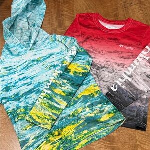 Columbia Vibrant Hooded and Gradient Shirts